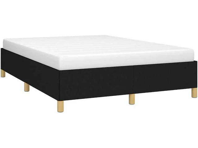 Bed 140x200cm - stof - zwart - afbeelding 5 van  6