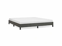 Bed 160x200 cm - donkergrijs fluweel - afbeelding 3 van  8