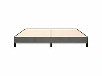 Bed 160x200 cm - donkergrijs fluweel - afbeelding 5 van  8