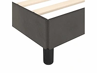 Bed 160x200 cm - donkergrijs fluweel - afbeelding 6 van  8