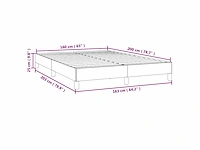 Bed 160x200 cm - donkergrijs fluweel - afbeelding 8 van  8