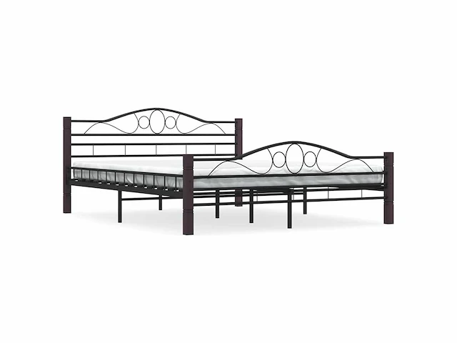 Bed 160x200 cm - zwart metaal - afbeelding 3 van  6