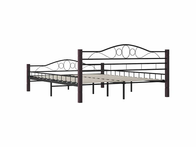 Bed 160x200 cm - zwart metaal - afbeelding 5 van  6