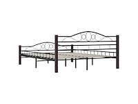 Bed 160x200 cm - zwart metaal - afbeelding 5 van  6