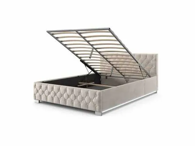 Bed 180x200 met led-verlichting en bedstee - afbeelding 3 van  8