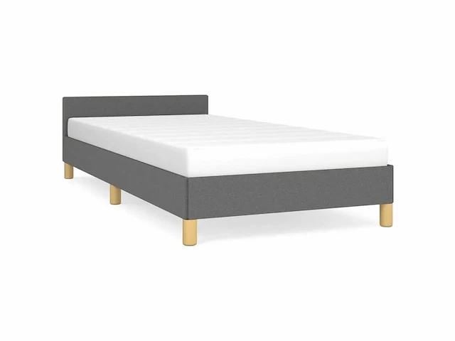 Bed 80x200 cm - donkergrijze stof (x2) - afbeelding 5 van  11