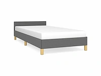 Bed 80x200 cm - donkergrijze stof (x2) - afbeelding 5 van  11