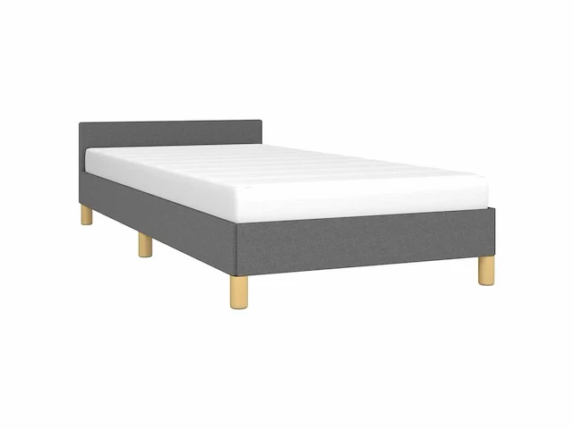 Bed 80x200 cm - donkergrijze stof (x2) - afbeelding 6 van  11