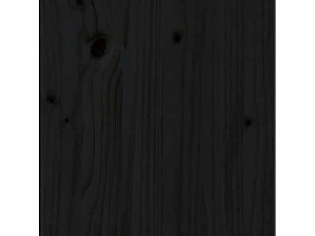 Bed 80x200 cm - massief grenen - zwart - afbeelding 9 van  9
