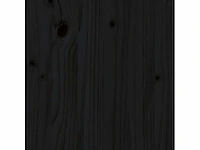 Bed 80x200 cm - massief grenen - zwart - afbeelding 9 van  9