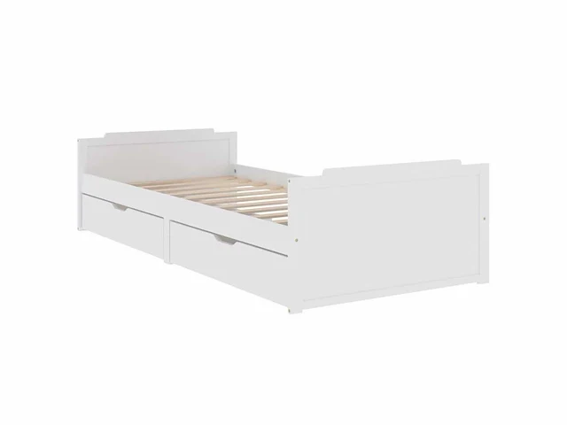 Bed 90x200 cm - wit - massief grenen - afbeelding 4 van  8