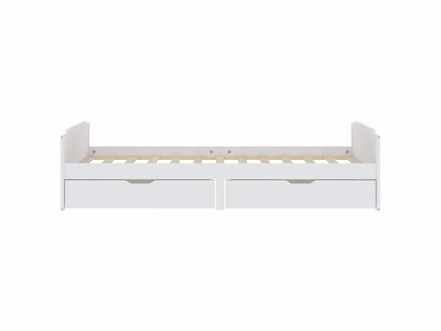 Bed 90x200 cm - wit - massief grenen - afbeelding 6 van  8