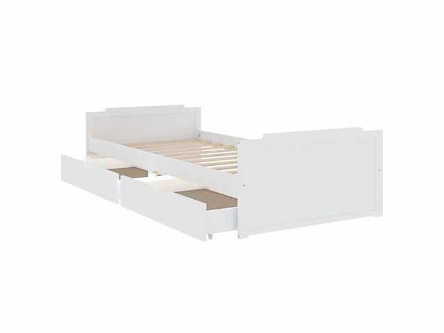 Bed 90x200 cm - wit - massief grenen - afbeelding 7 van  8