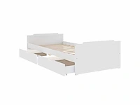 Bed 90x200 cm - wit - massief grenen - afbeelding 7 van  8