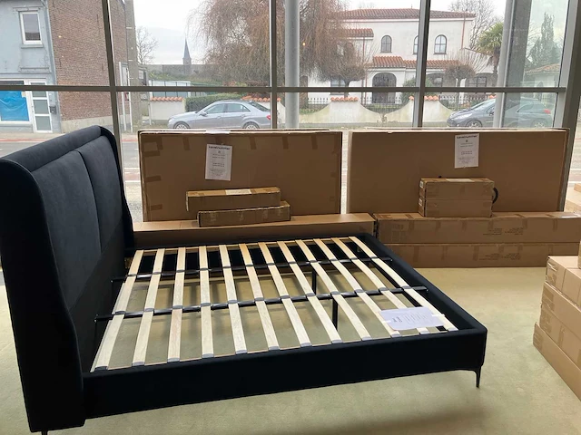 Bed dana - 180 x 200 & bed dana- 160 x 200 zwart (5x) - afbeelding 3 van  3