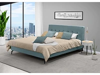 Bed dana lichtgrijs & lyla blauw - 160x200 (5x) - afbeelding 2 van  7