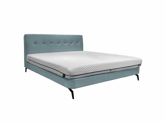 Bed dana lichtgrijs & lyla blauw - 160x200 (5x) - afbeelding 7 van  7