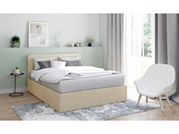 Bed met afgerond hoofdeinde 140 x190 met kist - afbeelding 1 van  9