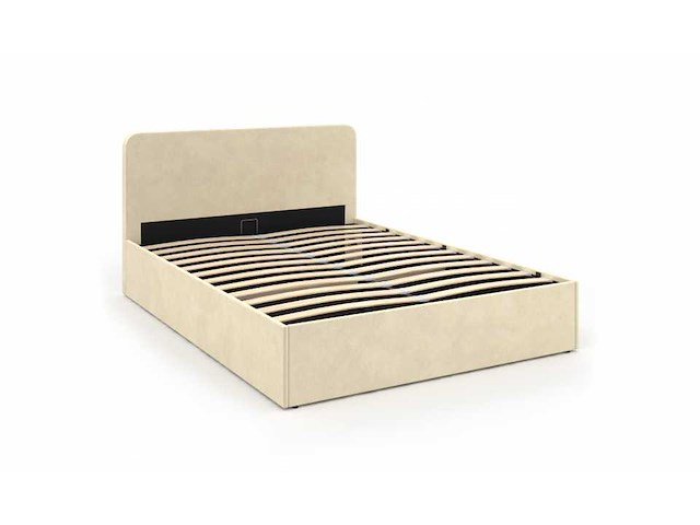 Bed met afgerond hoofdeinde 140 x190 met kist - afbeelding 4 van  9
