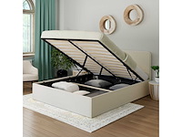 Bed met afgerond hoofdeinde 160x200 - white boucle - afbeelding 3 van  9