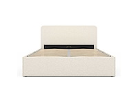 Bed met afgerond hoofdeinde 160x200 - white boucle - afbeelding 7 van  9