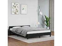 Bed met hoofdeinde - zwart 140x200 cm (x2) - afbeelding 2 van  9