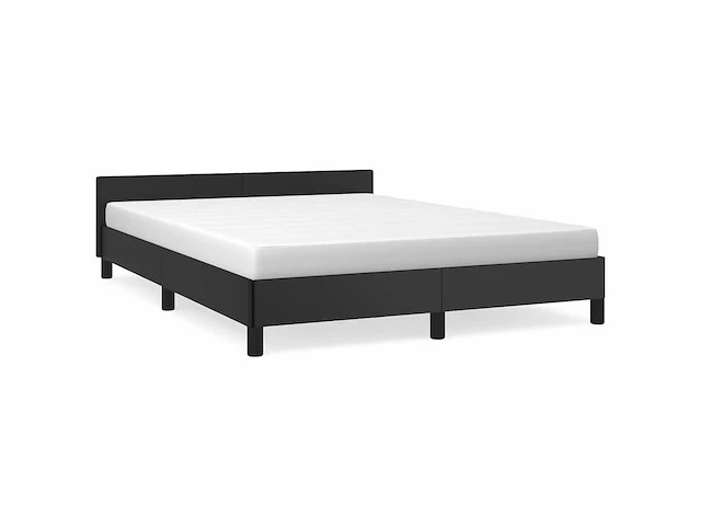 Bed met hoofdeinde - zwart 140x200 cm (x2) - afbeelding 3 van  9