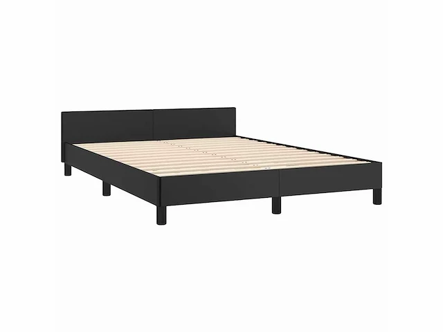 Bed met hoofdeinde - zwart 140x200 cm (x2) - afbeelding 5 van  9