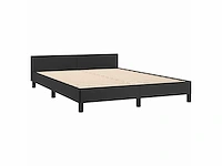 Bed met hoofdeinde - zwart 140x200 cm (x2) - afbeelding 5 van  9