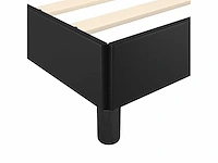 Bed met hoofdeinde - zwart 140x200 cm (x2) - afbeelding 8 van  9