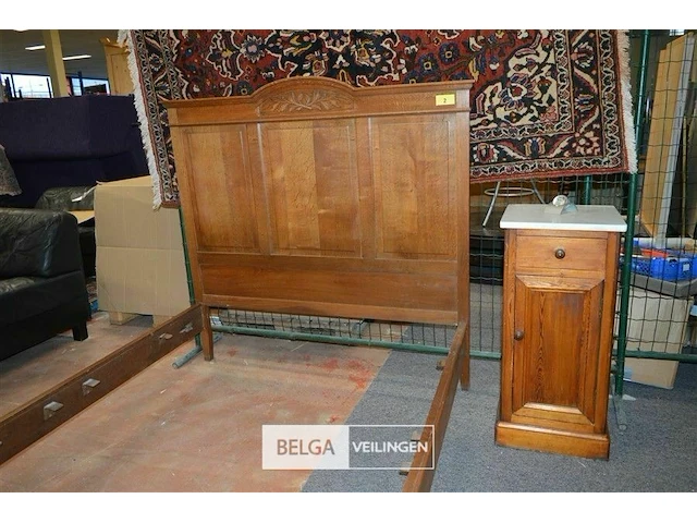 Bed met lattenbodem nachtkastje dressoirkast - afbeelding 10 van  13