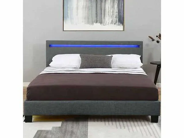 Bed met led verlichting en lattenbodem 120x200cm - afbeelding 5 van  7