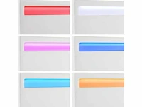 Bed met led-verlichting en lattenbodem 140 x 200 - wit - afbeelding 4 van  8