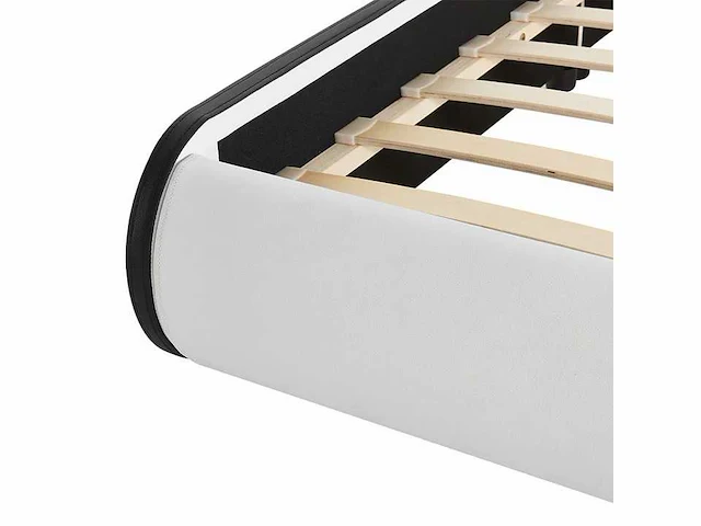 Bed met led-verlichting en lattenbodem 140 x 200 - wit - afbeelding 5 van  8