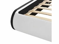 Bed met led-verlichting en lattenbodem 140 x 200 - wit - afbeelding 5 van  8