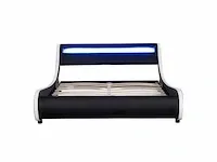 Bed met led verlichting en lattenbodem 180x200 - afbeelding 4 van  9