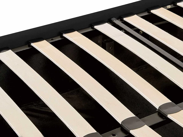 Bed met zwarte fluwelen kist 160 x 200 cm - afbeelding 4 van  6
