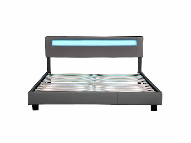 Bed van 160x200 cm met led-verlichting en lattenbodem - afbeelding 4 van  10