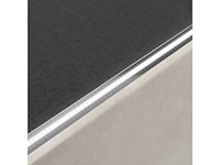 Bed van 180x200 cm met led-verlichting, fluwelen hoes en opbergruimte - afbeelding 5 van  6