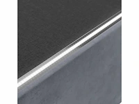 Bed van 180x200 met led-verlichting, fluwelen bekleding en opbergruimte - afbeelding 5 van  6