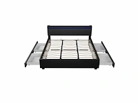Bed van 180x200cm met led-verlichting en lattenbodem - afbeelding 5 van  7