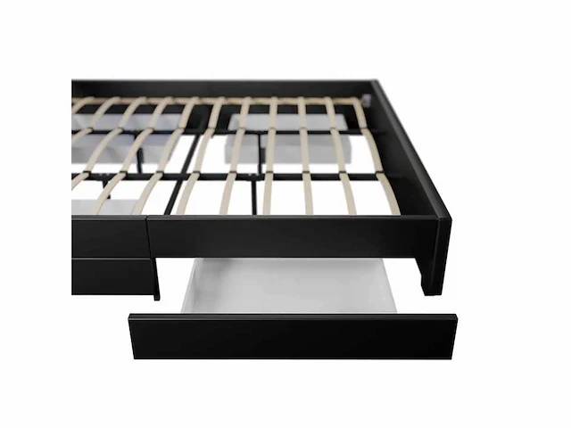 Bed van 180x200cm met led-verlichting en lattenbodem - afbeelding 6 van  7