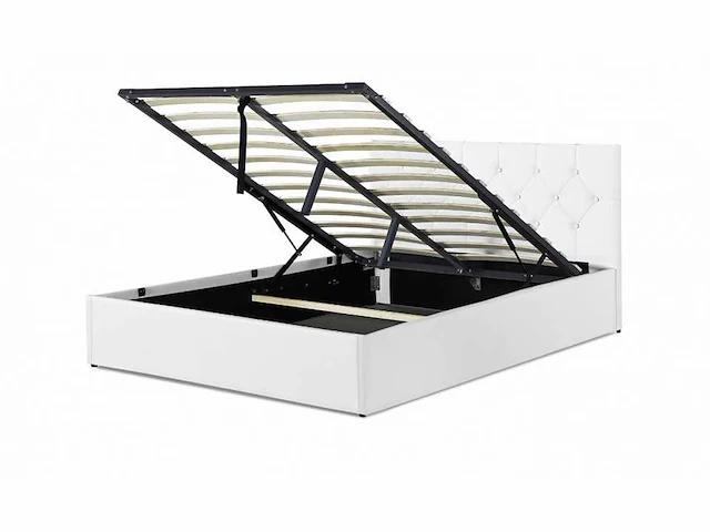 Bedborst 140x190 - pu wit - afbeelding 3 van  9