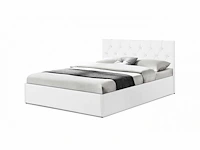 Bedborst 140x190 - pu wit - afbeelding 4 van  9