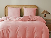 Beddengoedset 200x220cm roze - afbeelding 1 van  3