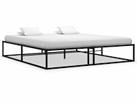 Bedframe 160x200 cm - zwart metaal - afbeelding 1 van  8