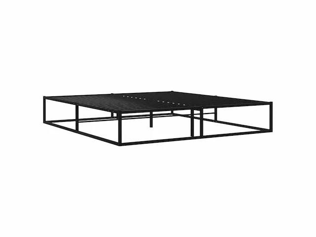 Bedframe 160x200 cm - zwart metaal - afbeelding 3 van  8