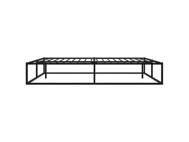 Bedframe 160x200 cm - zwart metaal - afbeelding 4 van  8