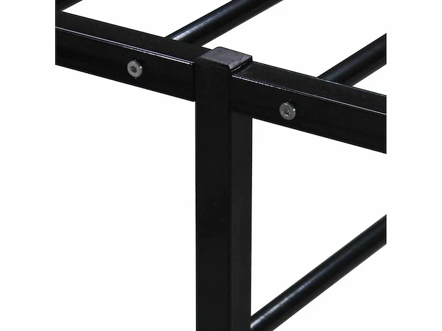 Bedframe 160x200 cm - zwart metaal - afbeelding 6 van  8