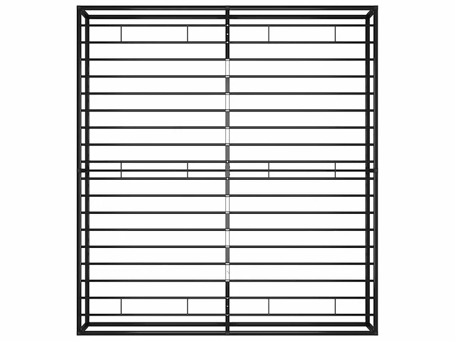 Bedframe 160x200 cm - zwart metaal - afbeelding 7 van  8